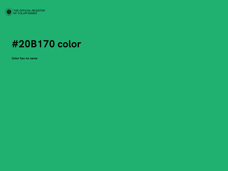 #20B170 color image