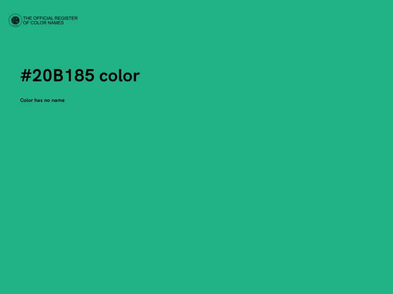 #20B185 color image
