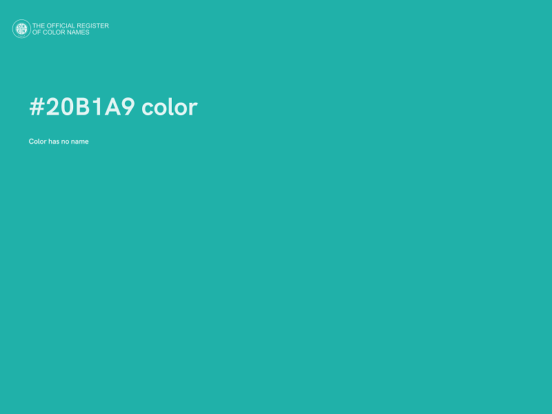 #20B1A9 color image