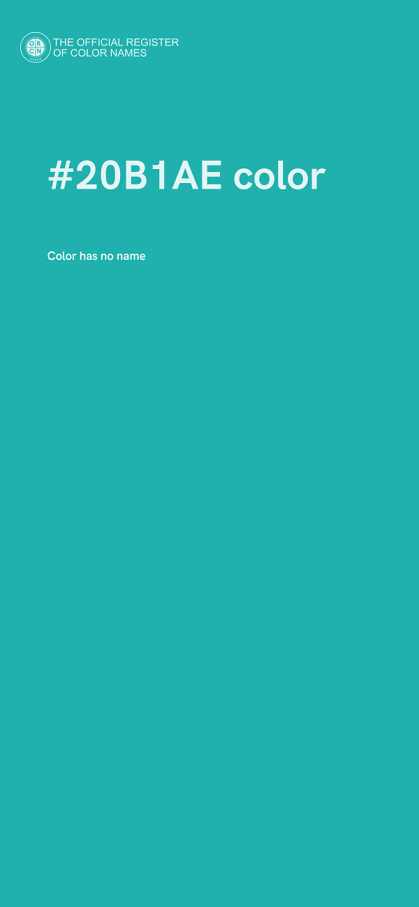 #20B1AE color image