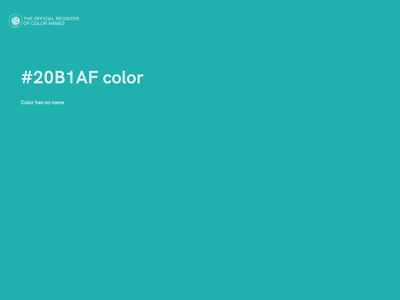 #20B1AF color image