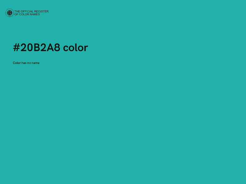 #20B2A8 color image