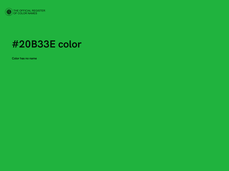 #20B33E color image