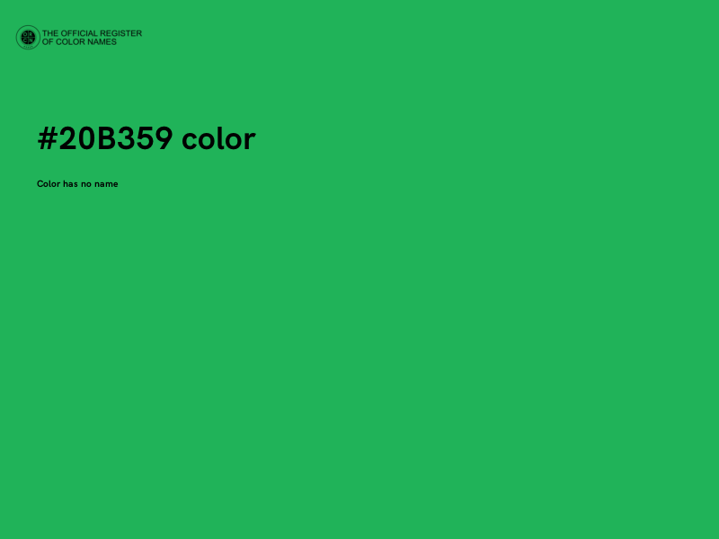 #20B359 color image