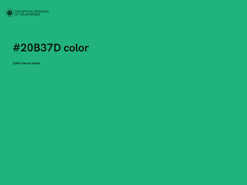 #20B37D color image