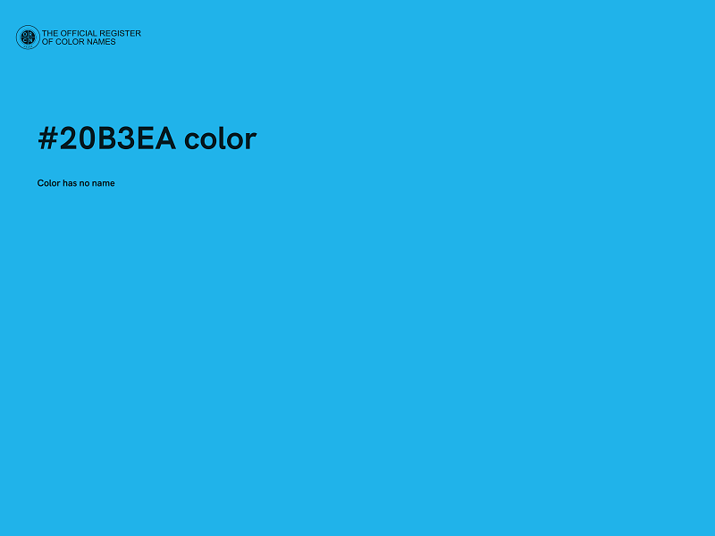 #20B3EA color image