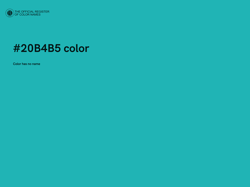 #20B4B5 color image