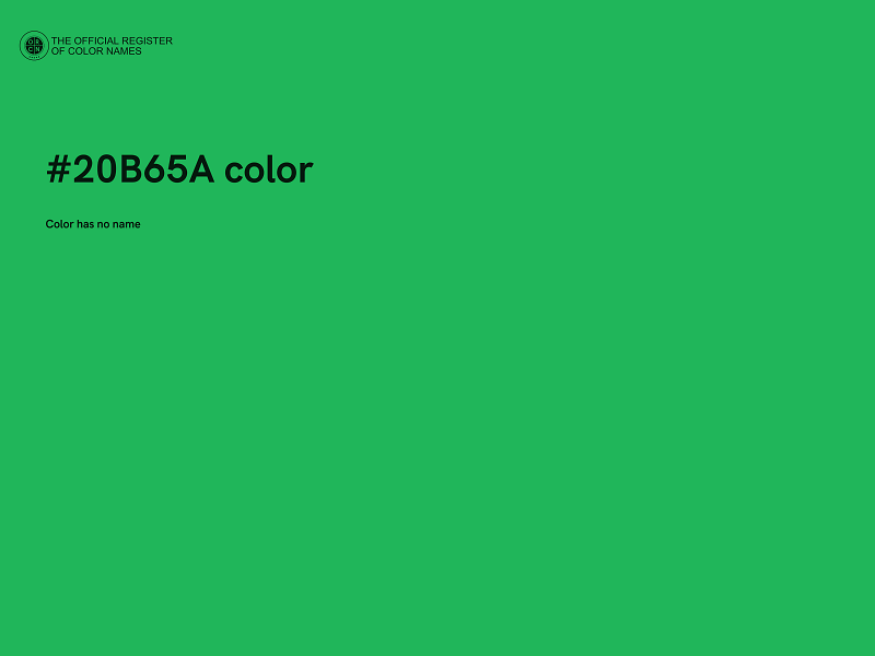 #20B65A color image