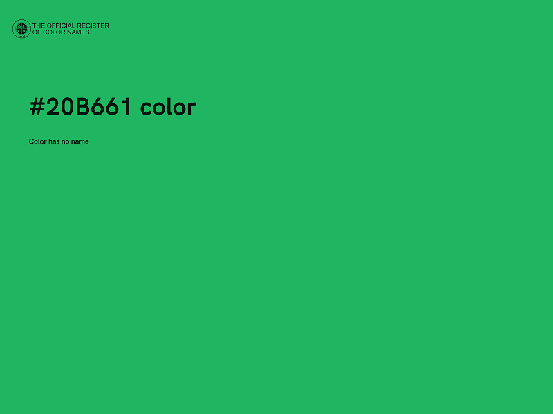 #20B661 color image