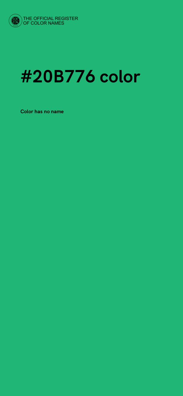 #20B776 color image