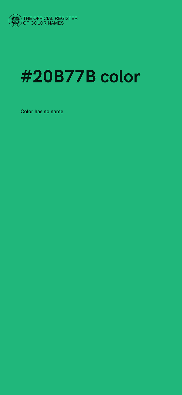 #20B77B color image