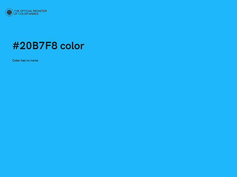 #20B7F8 color image