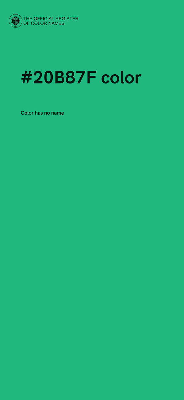 #20B87F color image