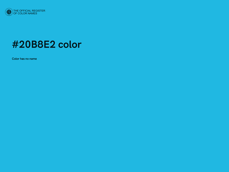 #20B8E2 color image