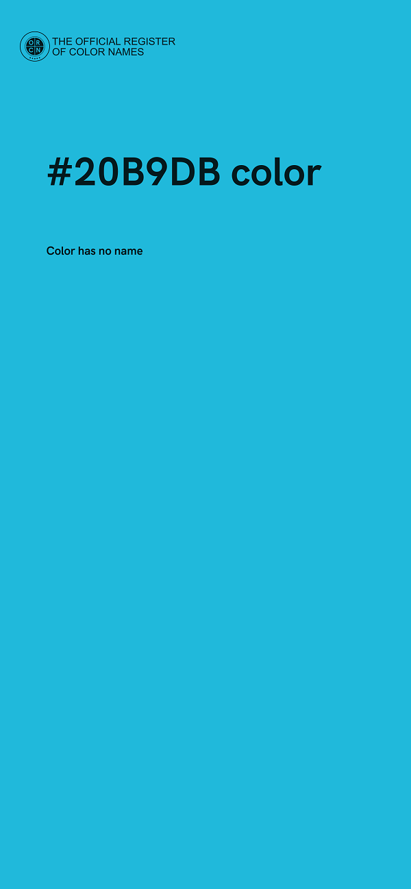 #20B9DB color image