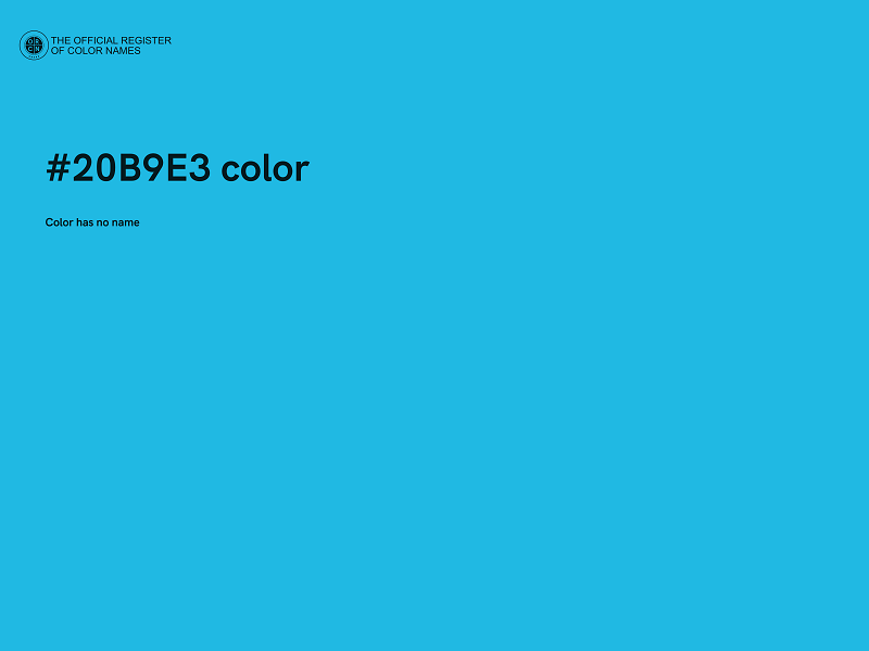 #20B9E3 color image