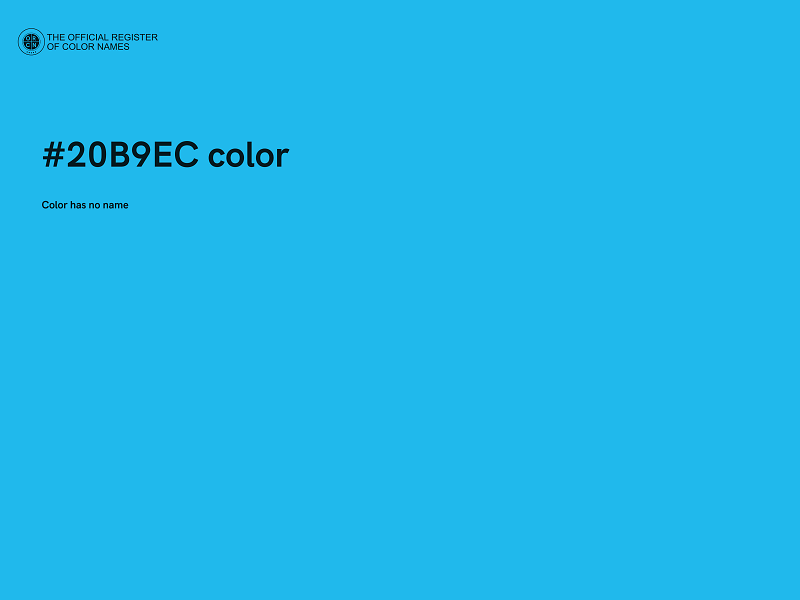 #20B9EC color image