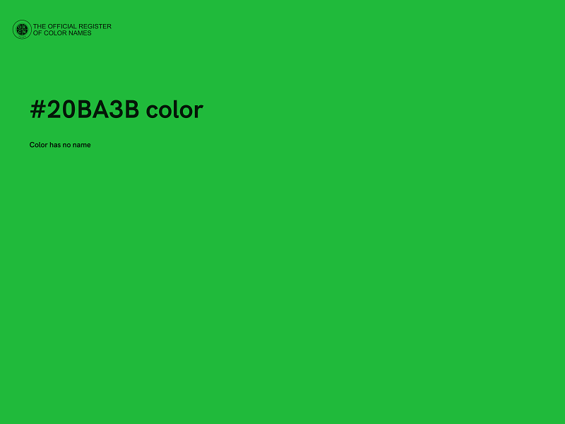 #20BA3B color image