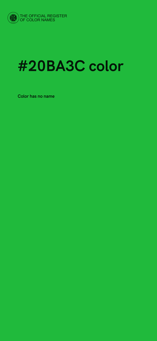 #20BA3C color image