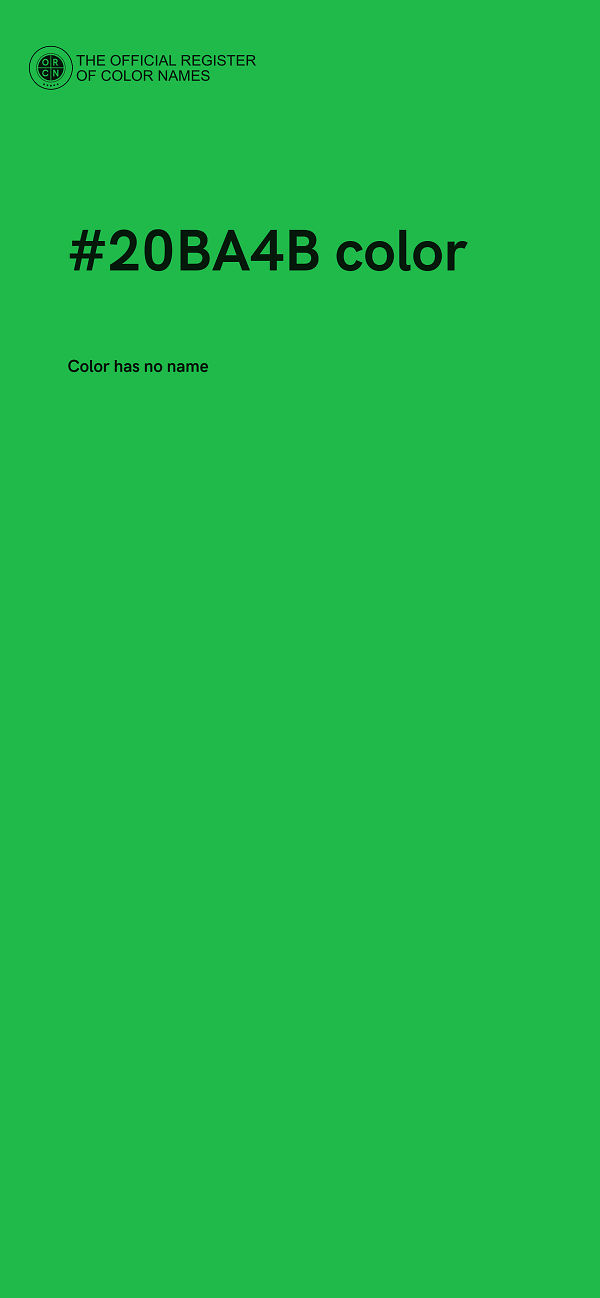 #20BA4B color image