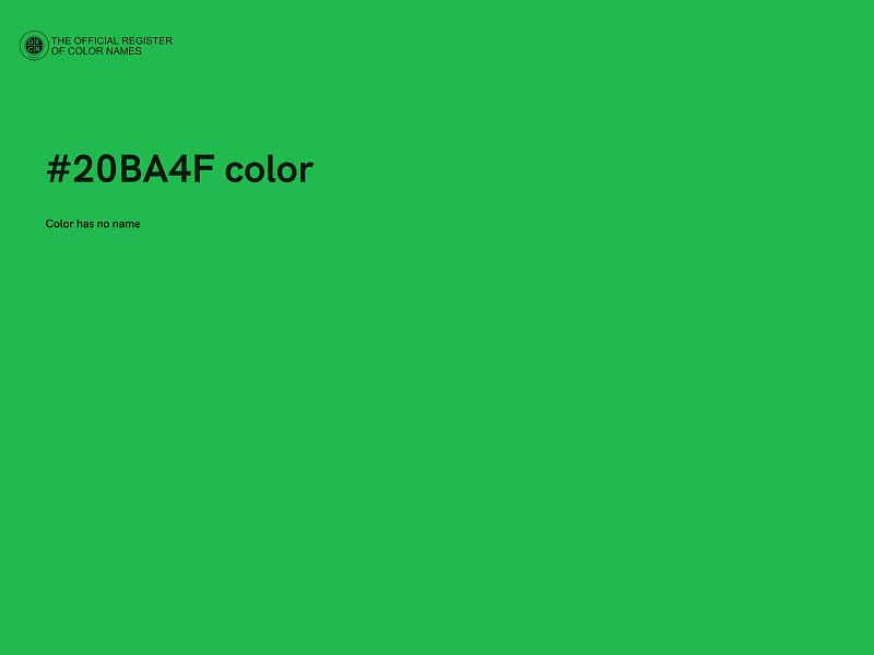 #20BA4F color image