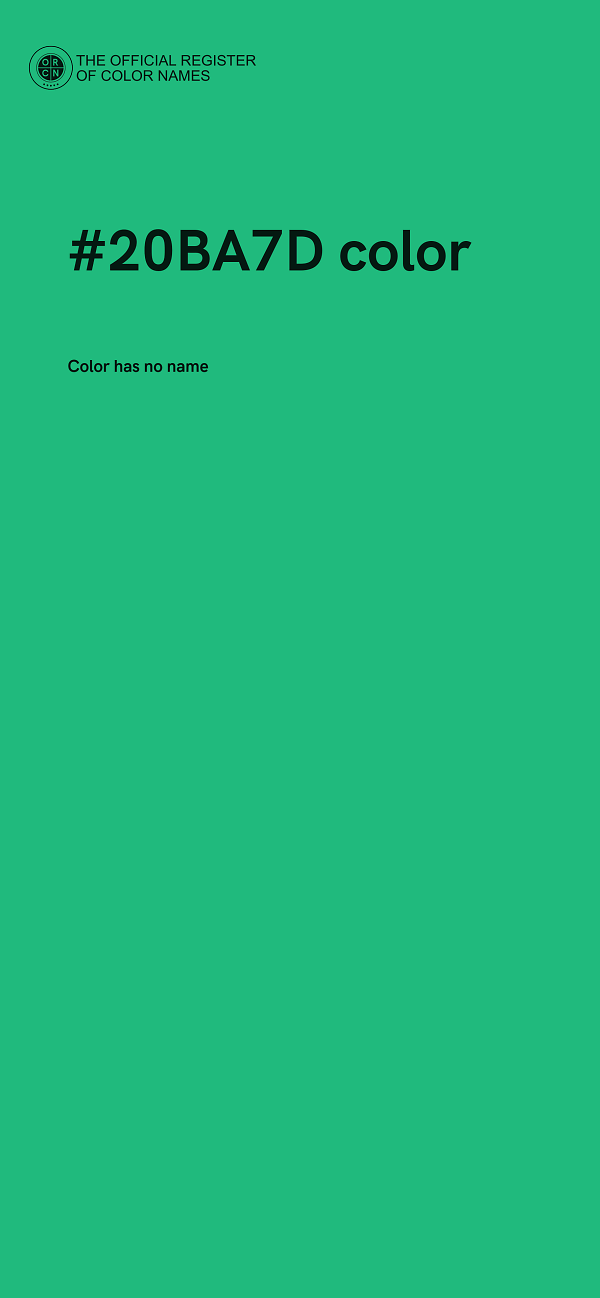 #20BA7D color image
