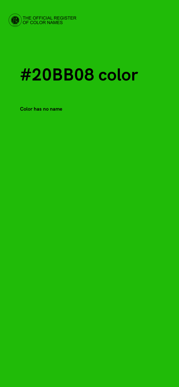 #20BB08 color image
