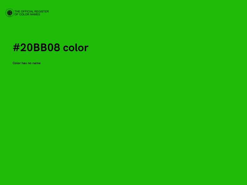 #20BB08 color image