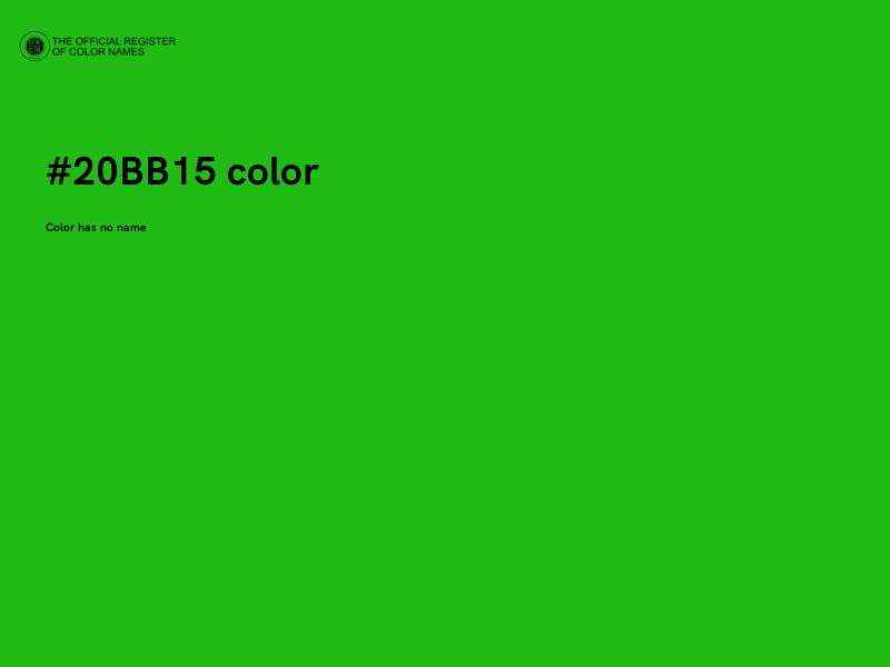 #20BB15 color image