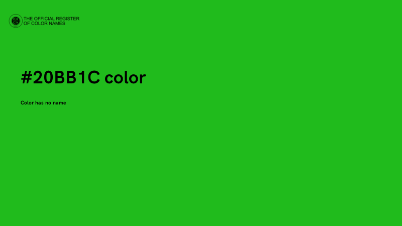 #20BB1C color image