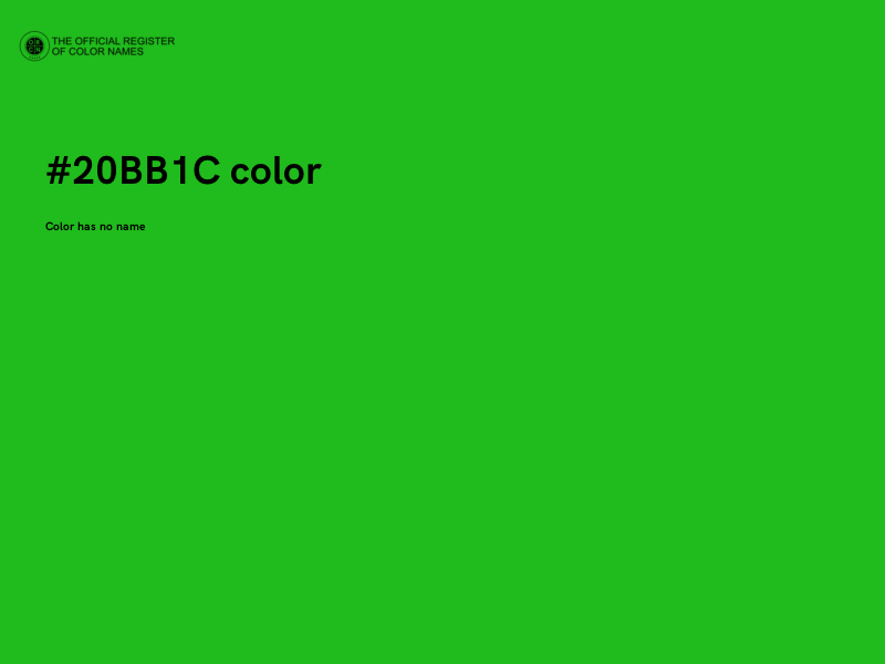 #20BB1C color image
