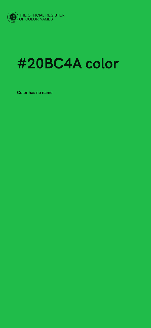 #20BC4A color image