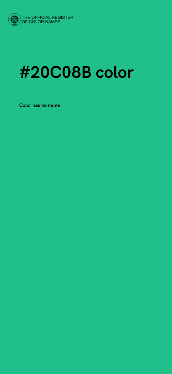 #20C08B color image