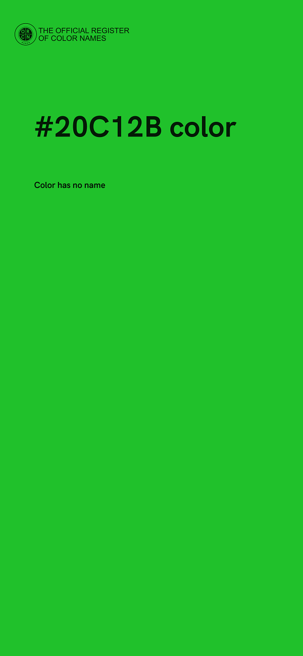 #20C12B color image