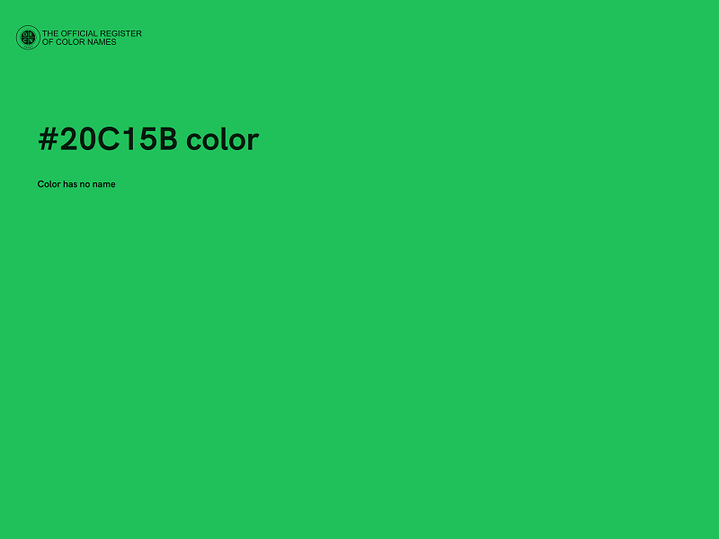 #20C15B color image