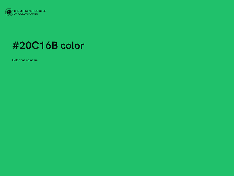 #20C16B color image