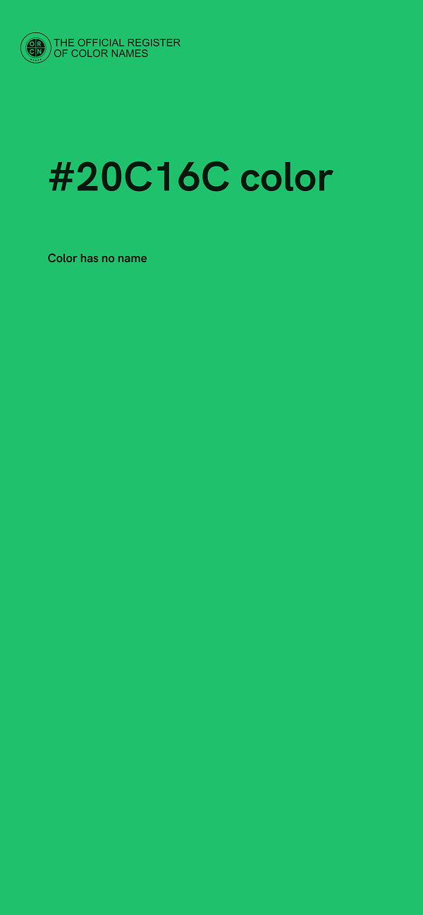 #20C16C color image
