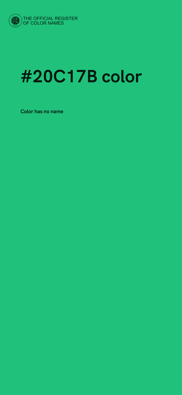 #20C17B color image