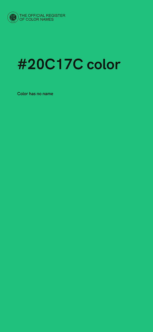#20C17C color image