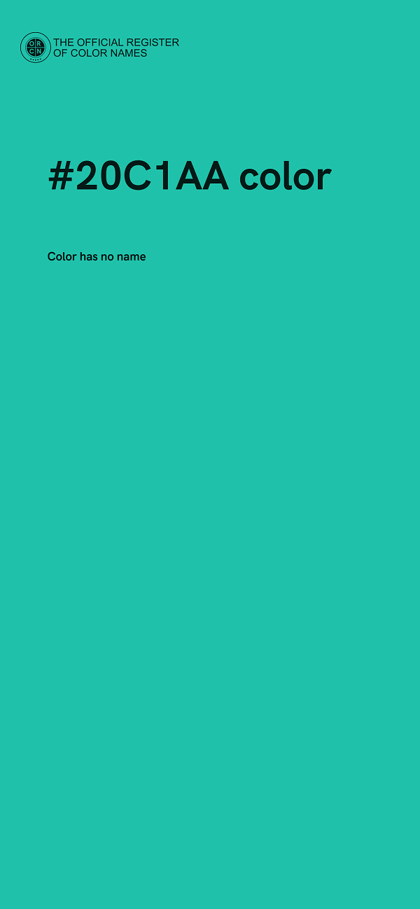 #20C1AA color image