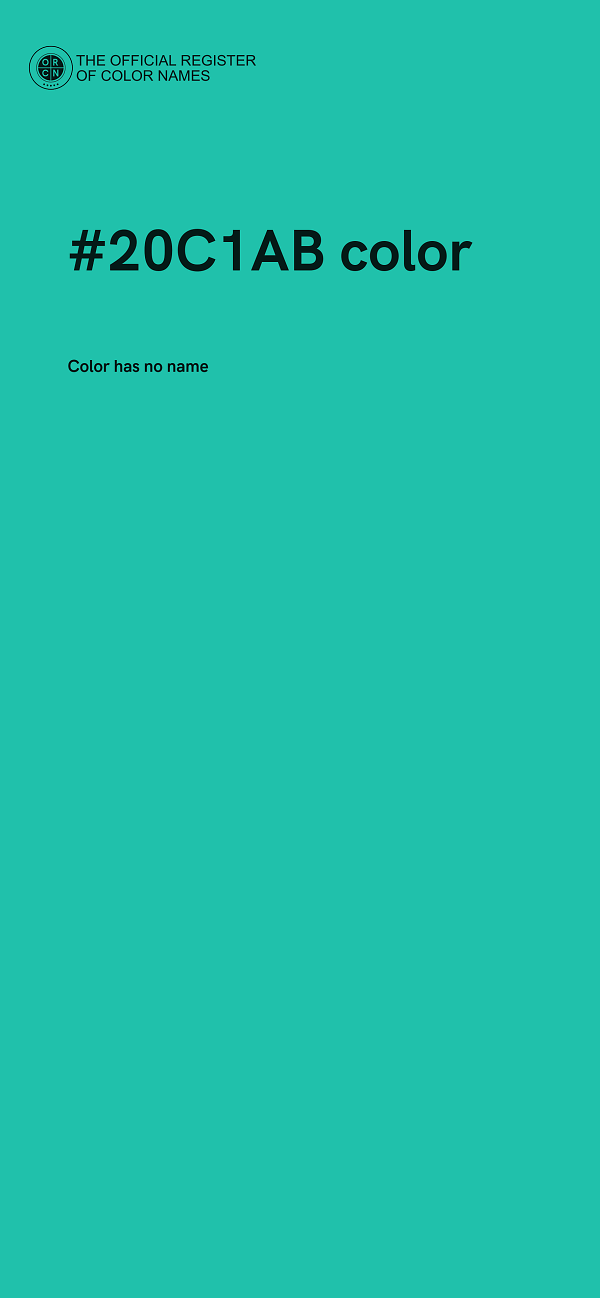 #20C1AB color image