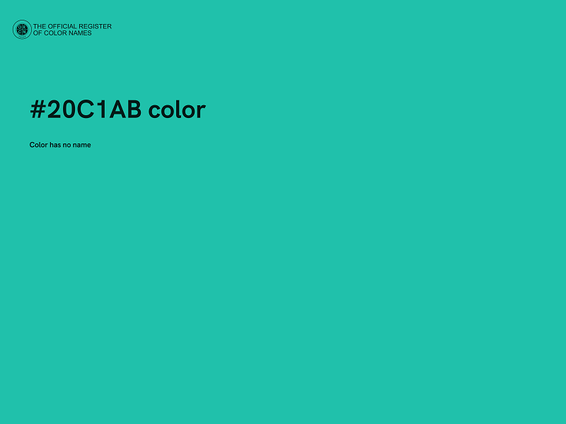 #20C1AB color image
