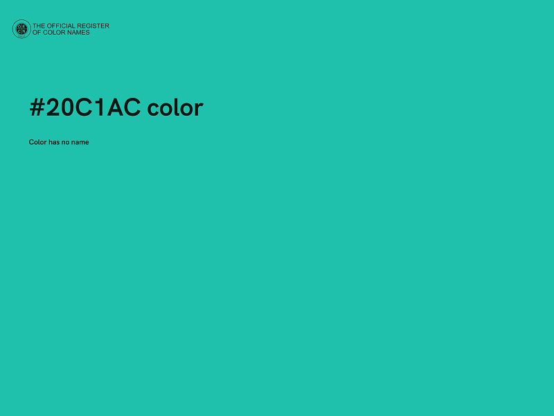 #20C1AC color image