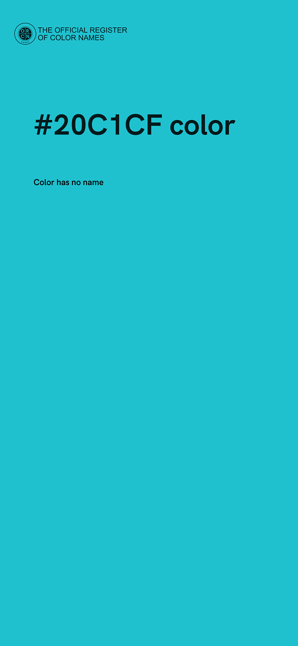 #20C1CF color image