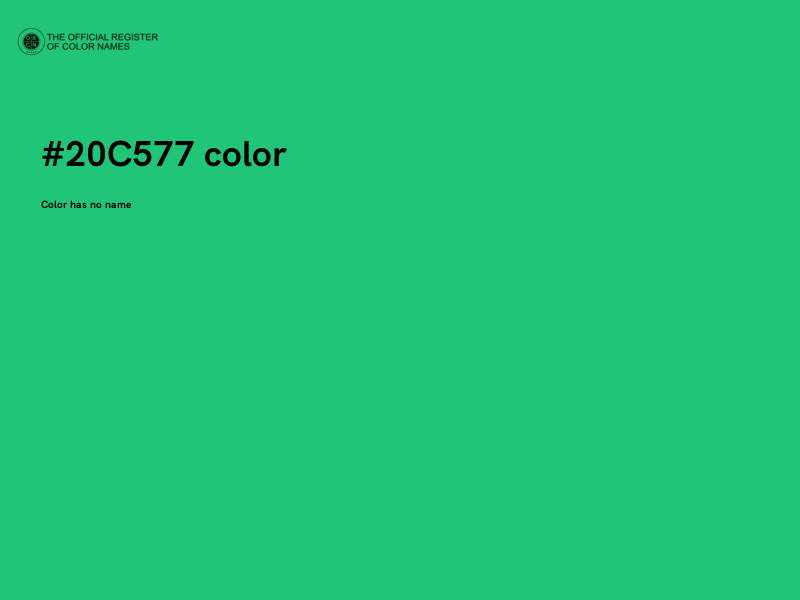 #20C577 color image