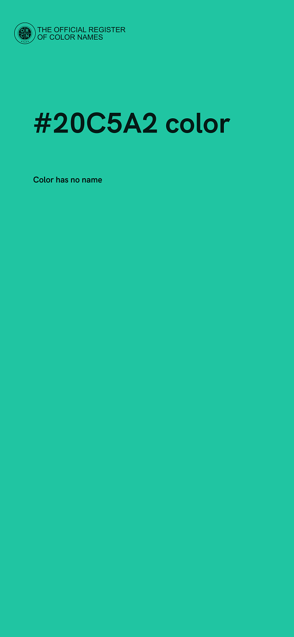 #20C5A2 color image