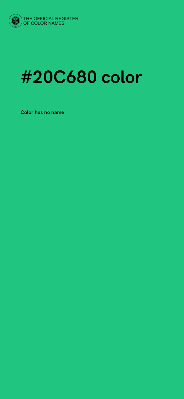 #20C680 color image