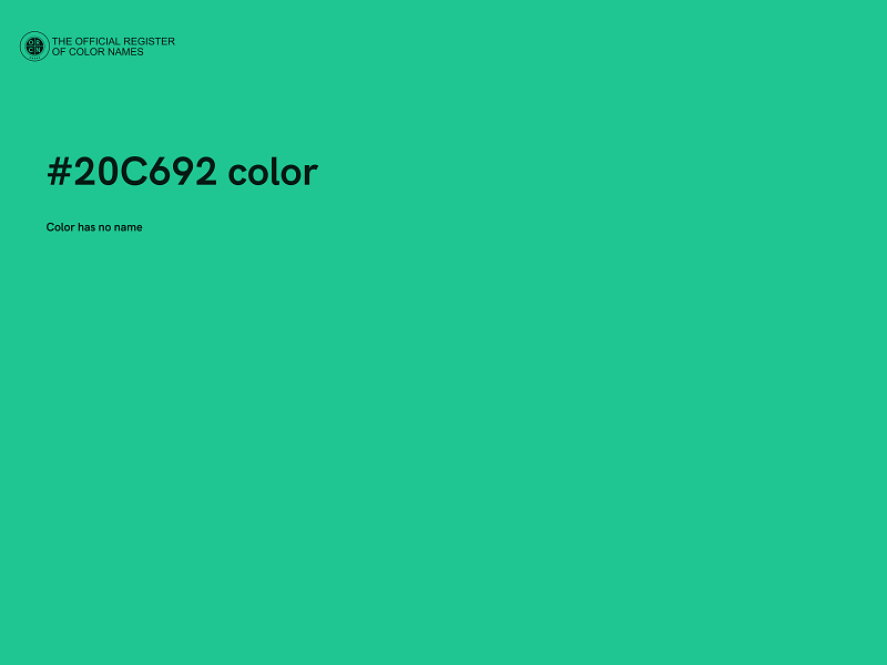 #20C692 color image