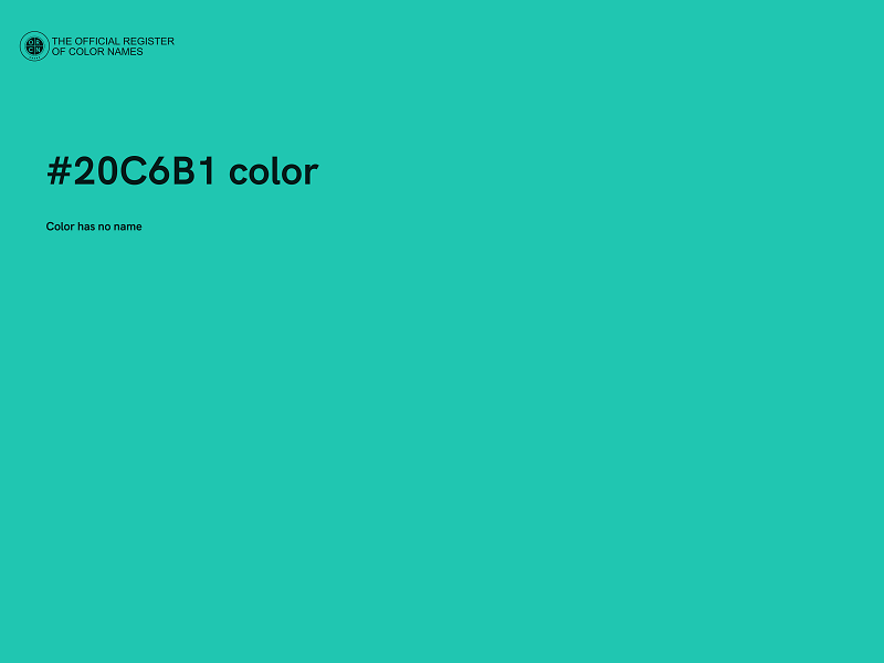 #20C6B1 color image