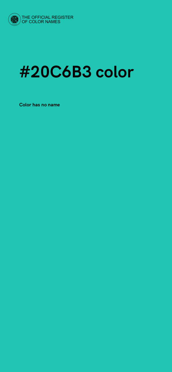 #20C6B3 color image